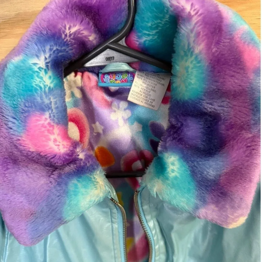 VTG Lisa Frank 7/8 Girls Colorful Jacket Y2K Nostalgic Rainbowcore